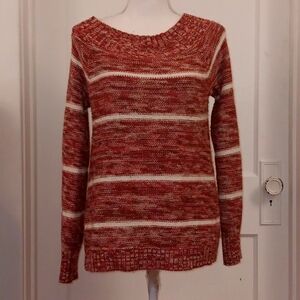 Maurices red and white striped sweater